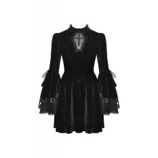 画像2: Gothic haunted cross bell sleeves dress / ワンピース【DARK IN LOVE】 (2)