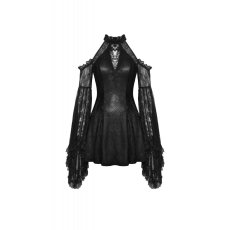 画像2: Sexy shoulder bell lace sleeves dress / ワンピース【DARK IN LOVE】 (2)