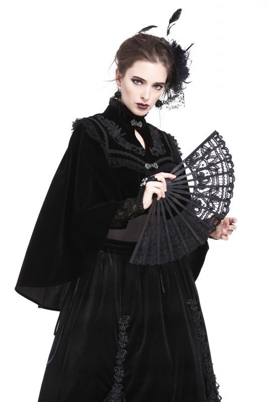 Gothic black / 扇子【DARK IN LOVE】 | Spider Rock Web