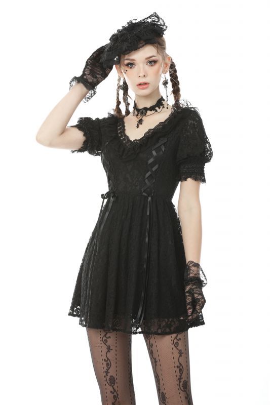 lace rope rebel dress / ワンピース【DARK IN LOVE】 | Spider Rock Web