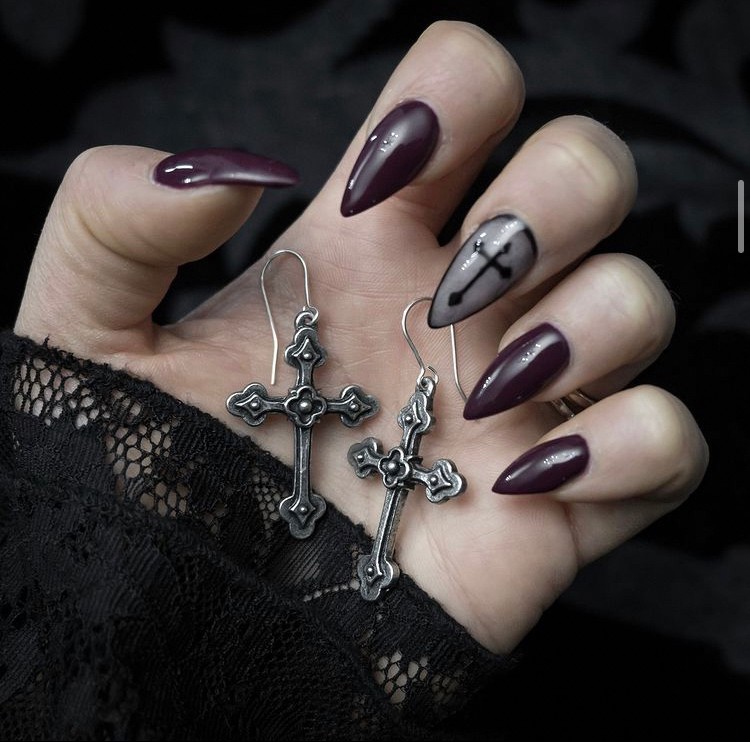 Gothic Devotion Crosses/ピアス【Alchemy Gothic】 | Spider