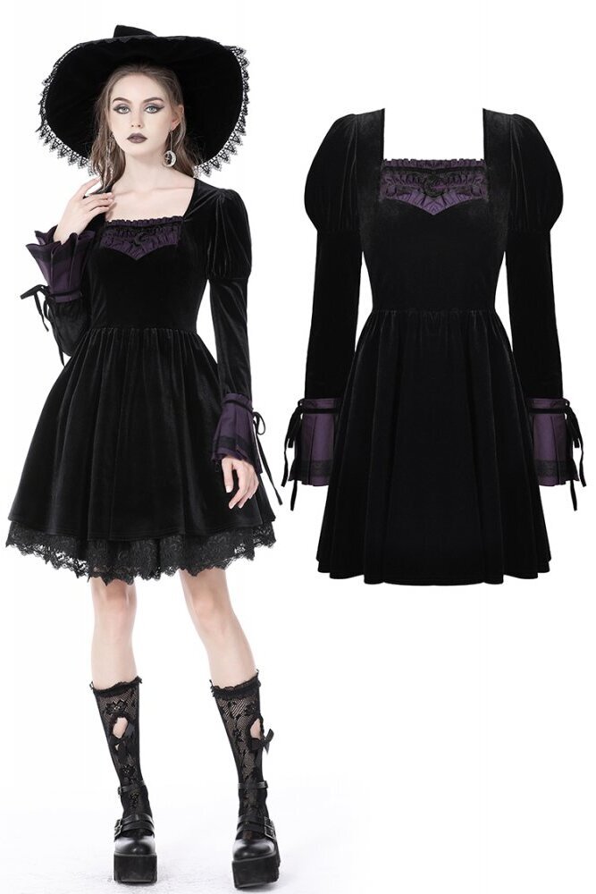 Walpurgis Night purple splicing dress / ワンピース【DARK IN LOVE  