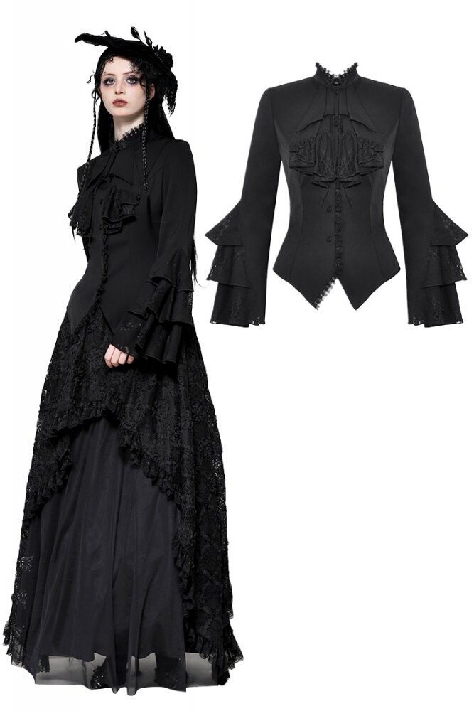 画像1: Gothic multi-Layer ruffled noble Top / ブラウス【DARK IN LOVE】 (1)