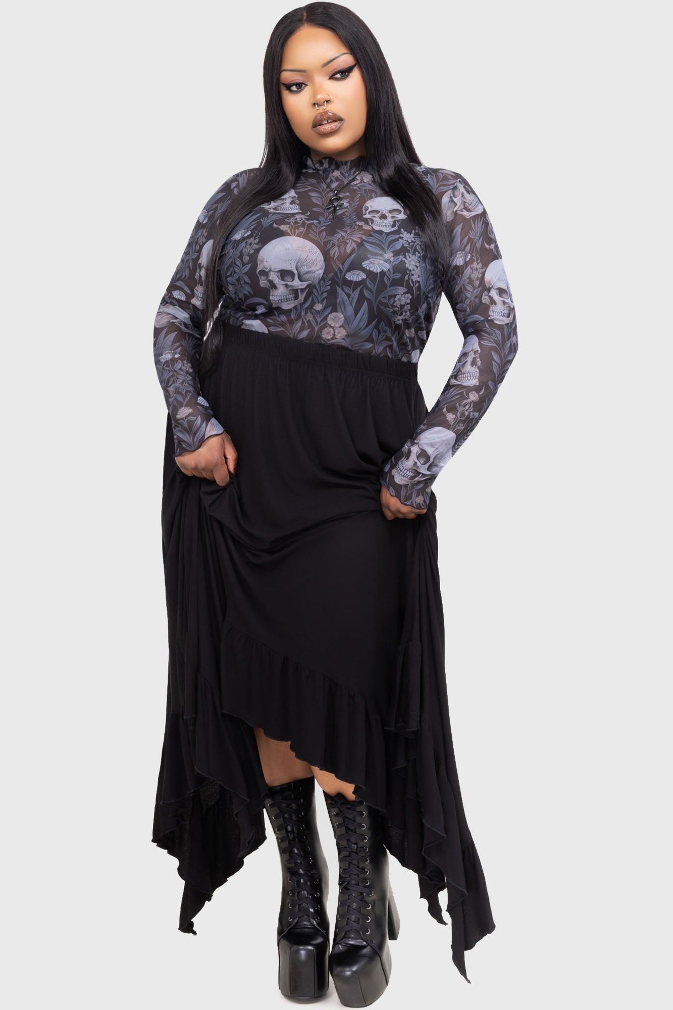 Death's Head Top / トップス【KILL STAR】 | Spider Rock Web