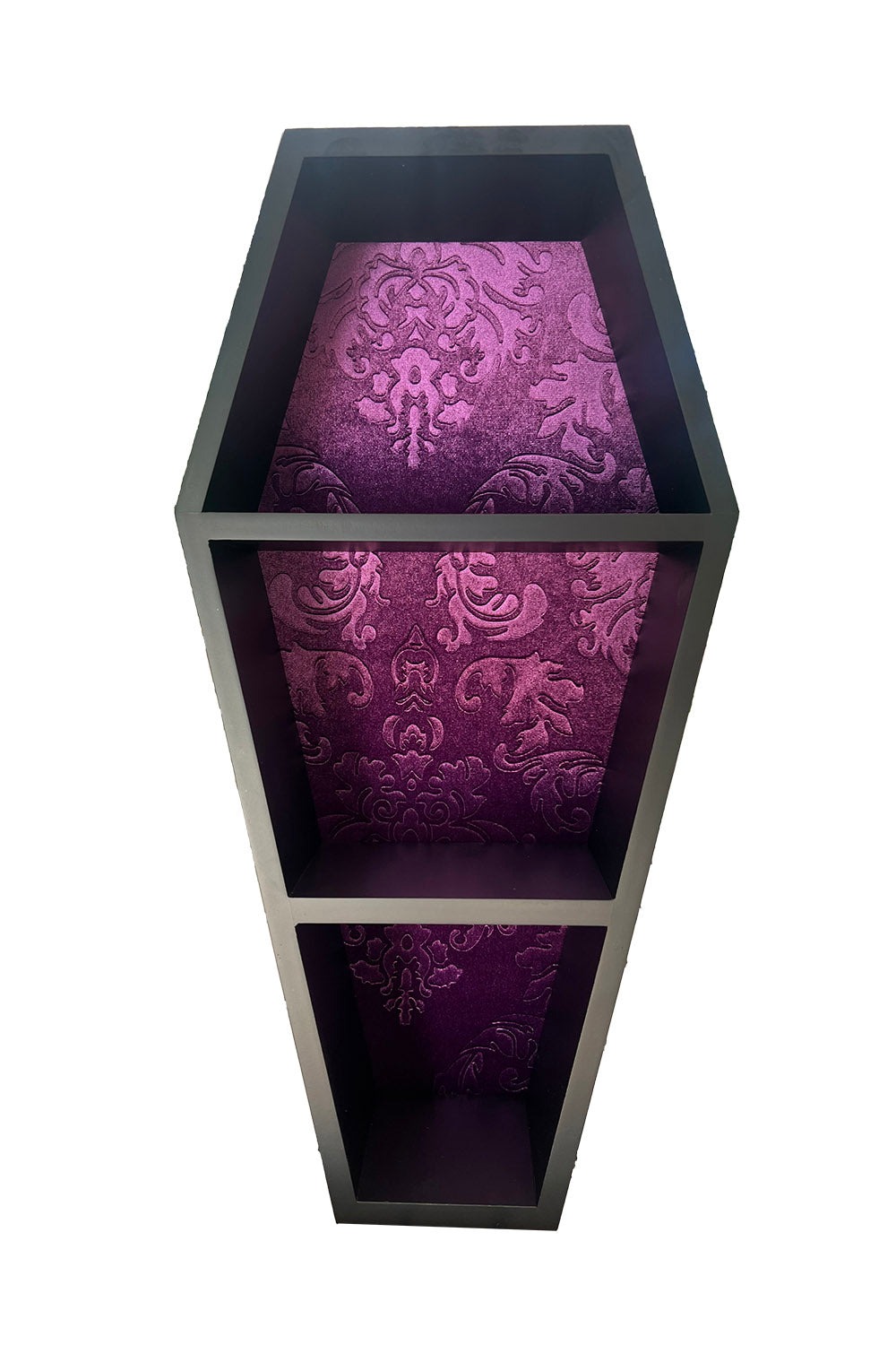 Haunted Mansion Coffin Shelf / Purple Velvet / 棺型シェルフ