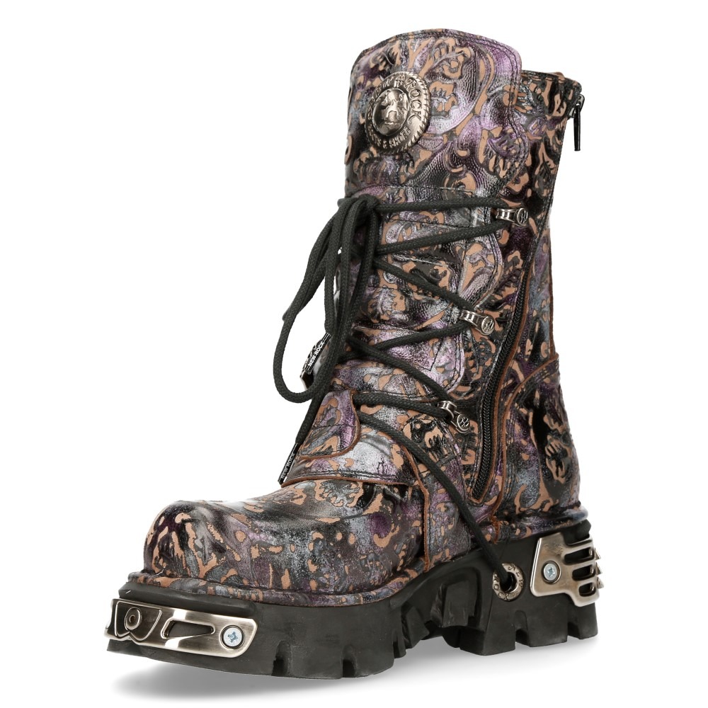 取り寄せ]M.391-S5 / ペイズリー / 厚底ブーツ / 本革【NEW ROCK