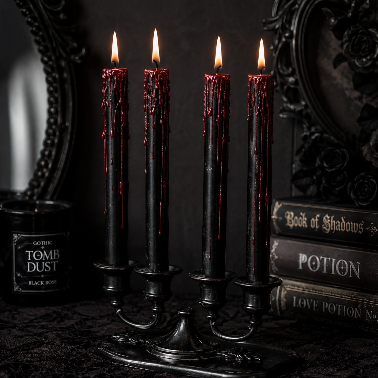 VAMPIRE TEARS CANDLES / キャンドル /4本セット【GOTHIC HOMEWARE