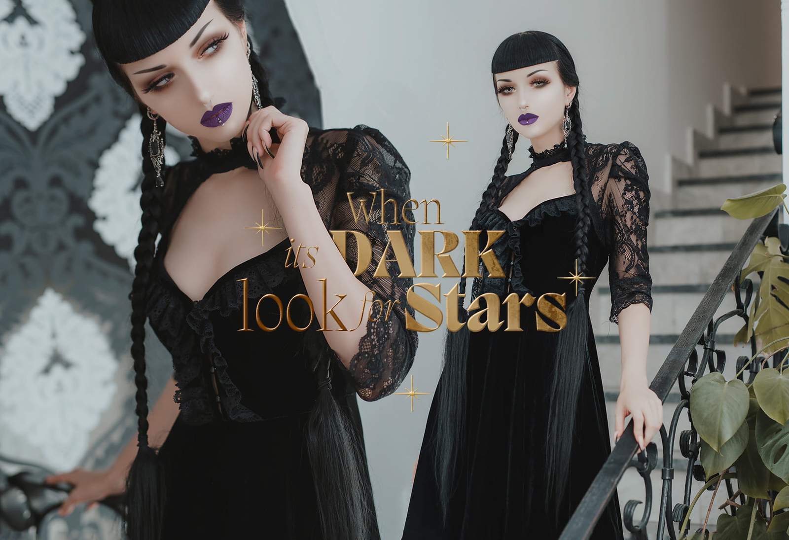 Violet Lace Dress【KILL STAR】 | Spider 
